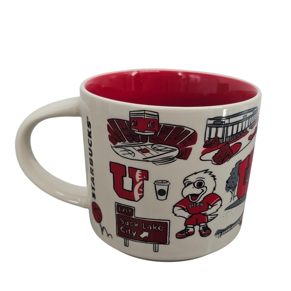 Starbucks Been There Series University of Utah Campus Collection Mug 14oz NEW